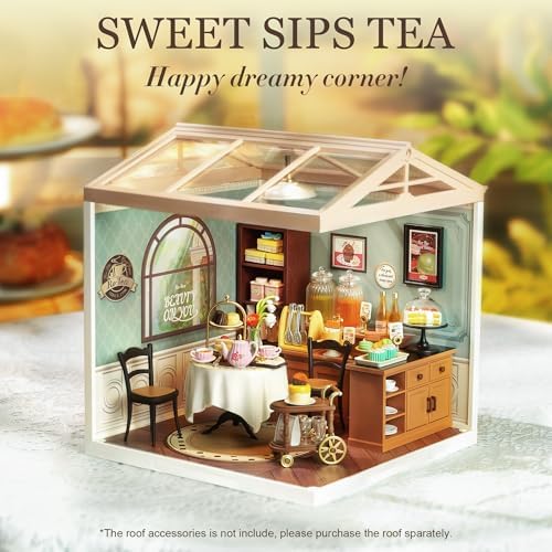 Super Creator-Mini Blocks Model Building Set for Adults, Miniature Plastic House Kit Super Store-Building Blocks Toys for Adults, DIY Crafts/Hobbies for Adults (Sweet Sips Tea) - Image 2