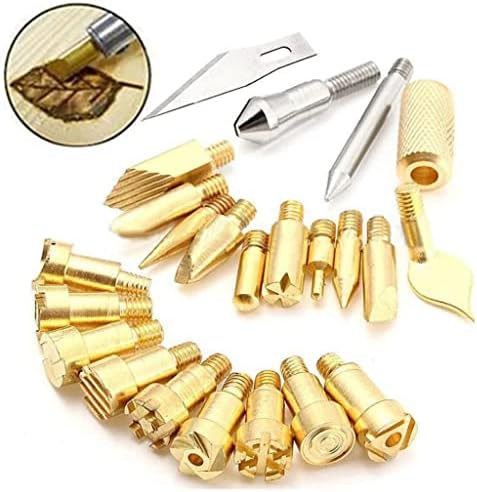 Grafken 35 Pieces Wood-Burning Kit Electric Soldering Iron Set DIY Embossing Engraving Welding, Embossing/Welding/Engraving and Engraving Skills, Suitable for Beginners - Image 2