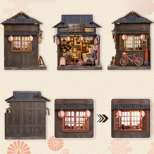 Japanese Tea House, Miniature dollouse Kit for Adults, DIY Book Nook - Image 5