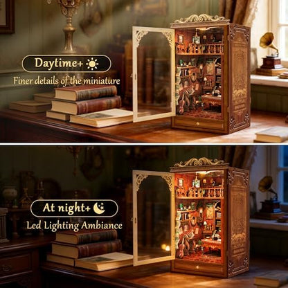 CRIOLPO Book Nook Kits for Adults DIY Miniature Dollhouse Kit for Adults - Image 4