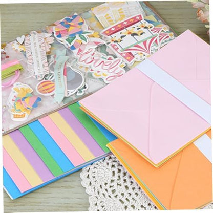 Paper Card Making Kits 15PCS Colorful Handmade Greeting Card Kits Diy Making Material Set For Birthday Invitation, Thanksgiving, Christmas, Holiday. - Image 4