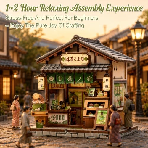 Cutefun DIY Miniature House Kit, 128 Pcs 3D Wooden Puzzle Tiny House - Image 6
