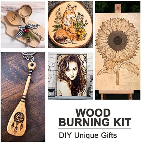 116pcs Wood Burning Kit, Adjustable Temperature 220~480℃ for Beginners - Image 6