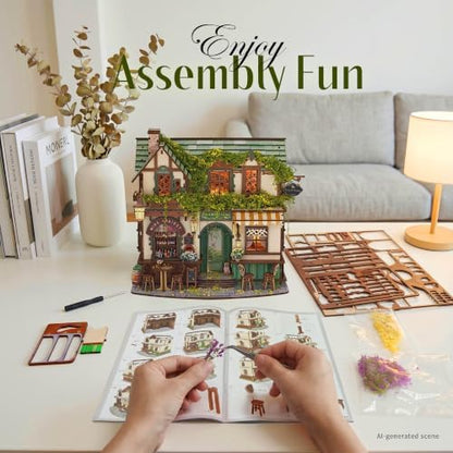 No Glue Needed DIY 3D Miniature House Kit for Adults - Image 6