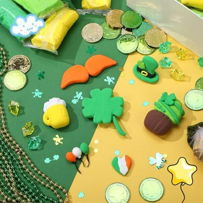 VioraWhite 72 Pcs 38oz Air Dry Clay Bulk Modeling Clay,Green and Yellow - Image 4