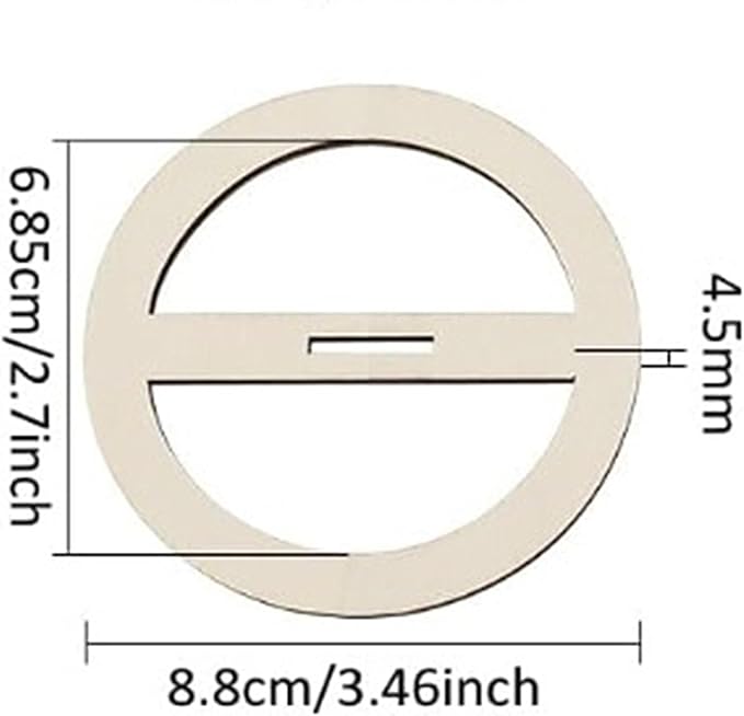 Colaxi 5 Pieces Wooden Wick Centering Tool Candle Wick Stabilizer Wick Bar Hand Tool Round Portable for Candle DIY Making Home Decor, C
