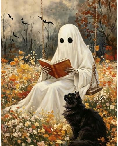 Aestalrcus Halloween Paint by Numbers Kit for Adults, Ghost, 16x20inch by Aestalrcus