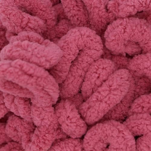 JubileeYarn Fun Finger Loops Yarn - Dusty Maroon - 3 Skeins - Image 2