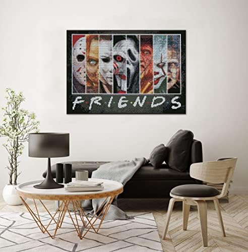 Halloween Cross Stitch Stamped Kits for Adults Beginners Home Wall Decor - Image 4