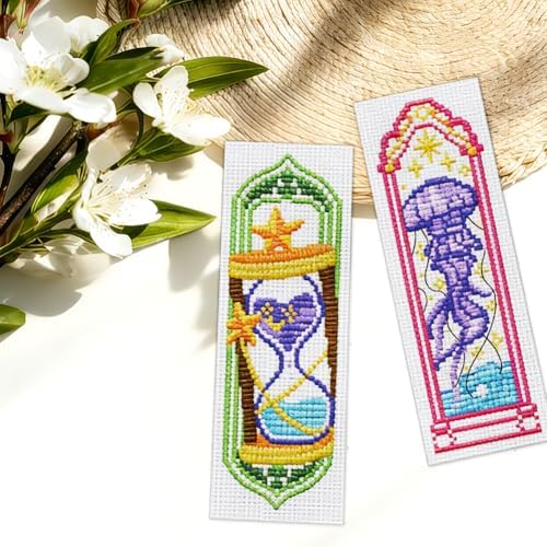 ORIGACH 6 Set Fairytale Castle Window Cross Stitch Bookmark Kit - Image 6