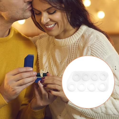 2Pcs Resin Ring Molds,Silicone Resin Rings Making Kit,Round Pendant Jewelry Casting Mold for DIY Earrings Necklace Pendants Keyrings Crafts Decorations Making (8 Different Sizes) - Image 6