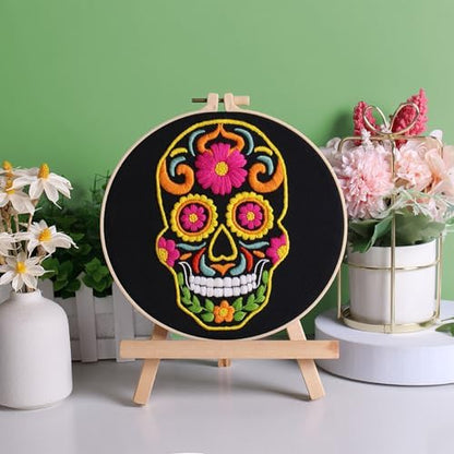 Louise Maelys 3 Set Halloween Skull Embroidery Kit for Beginners - Image 6