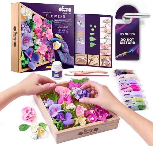 Air Dry Clay | Art Kit Inspiration | Succulents Art Set 3D for Home Wall Decor | Craft Кits for Adults and Teen | Craft Box with Modeling Clay for Succulents Fun Stuff Hobby Кits Succulent DIY Кits - Image 2