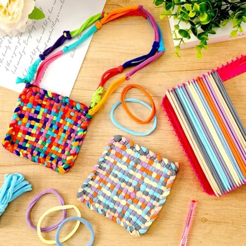 FEBSNOW Weaving Loom Refill Loops 180 Pcs Rainbow Potholder Bands - Image 4