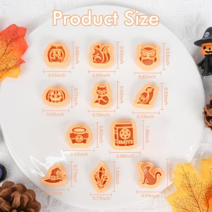 Puocaon Fall Halloween Polymer Clay Cutters for Jewelry Earring Making - Image 3