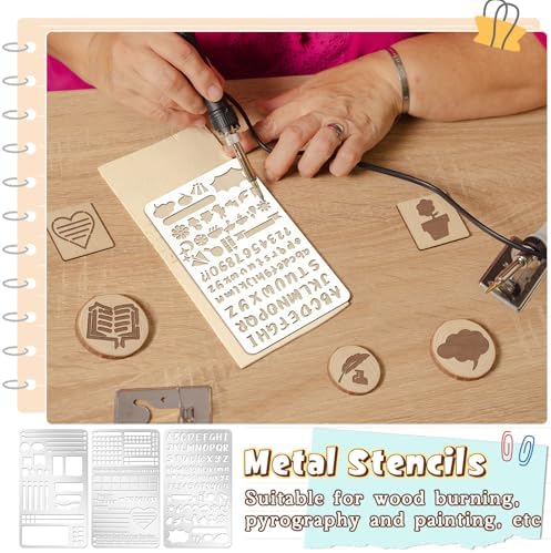 Lewtemi 6 Pcs Journal Stencils, Planner Stencils for Journaling Notebook - Image 4
