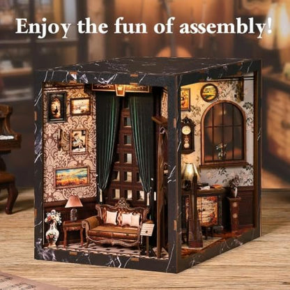 Four Side Uniquely Style Book Nook Kits for Adults - with LED Light & Music - Image 6