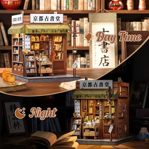 CUTEBEE Book Nook Kit - Japanese Kyoto Bookshop for Adults - Image 5