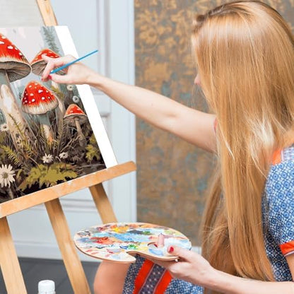 Paint by Numbers Kit for Adults, Mushroom DIY Acrylic Canvas Painting Set - Image 7