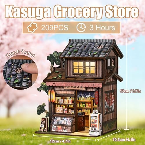 ISSEVE Book Nook Kit, Japanese Miniature House Kit Dollhouse for Adults - Image 5