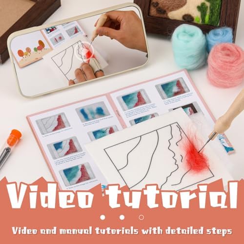 GarfxG Needle Felting Kit for Beginners, 4 Pcs Wool Needle Felt Kit - Image 3