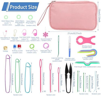 Crochet Hook Set 120Pcs Crochet Needles Kit Ergonomic Soft Grip Handles - Image 2