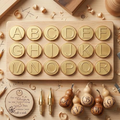 26-Piece Wood Burning Letter Tips Set - Image 4