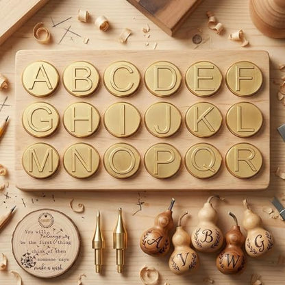 26-Piece Wood Burning Letter Tips Set - Image 4