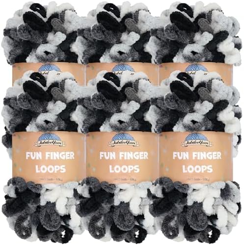 JubileeYarn Fun Finger Loops Yarn - Hera - 6 Skeins by BambooMN