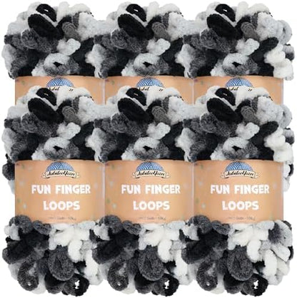 JubileeYarn Fun Finger Loops Yarn - Hera - 6 Skeins by BambooMN