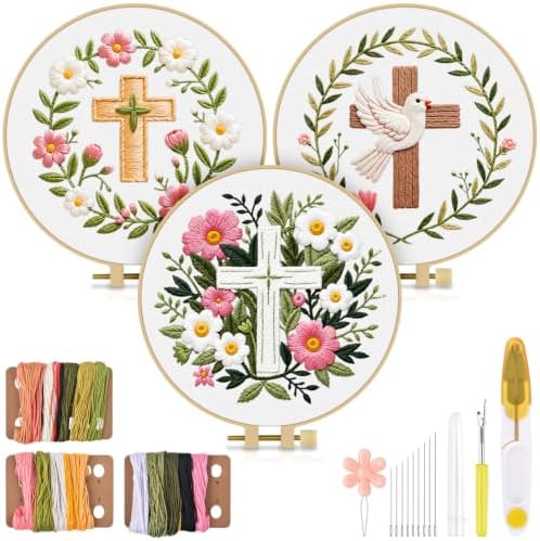 TINDTOP Embroidery Kit for Adult, Embroidery DIY Starter Kit by TINDTOP