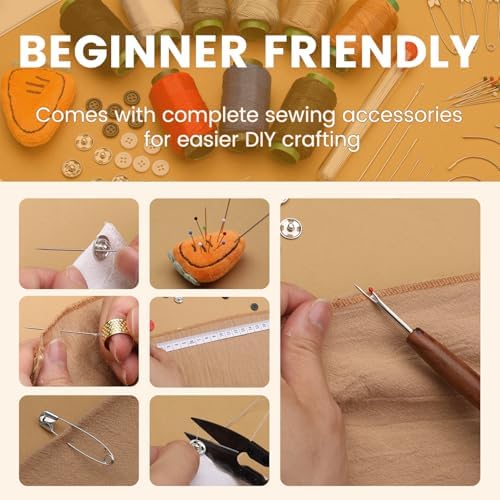 TLKKUE Sewing Kit, Travel Sewing Kit with Upholstery Threads and Needles - Image 4