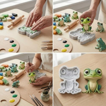 Frog Polymer Clay Molds Frog Silicone Mold - Image 4