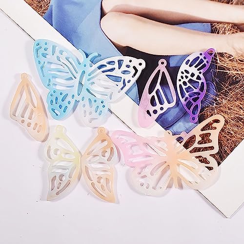 Attuslla Earring Resin Molds Silicone Butterfly Jewelry Making Earring Molds Pendant Casting Resin Epoxy Molds with Jump Rings for DIY Jewelry Making, Pendant, Earrings - Image 5