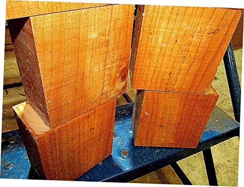 Pack of 6 Cherry 5" x 5" x 3" Bowl Blanks for Lathe & Wood Crafts Turning Blanks for Woodcraft & Lathe Projects by Exotic Wood Zone by Unknown
