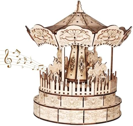 Music Park 3D Wooden Puzzle, Carousel Music Box by MusicPark