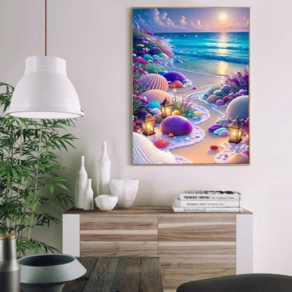 AIBOERL Paint by Numbers Kit for Adults Beginner, Beach, 12X16In - Image 6