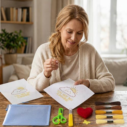 Ansberta 14Pcs Sunshine 18 Mesh Needlepoint Canvas Kit for Beginners Adults - Image 5