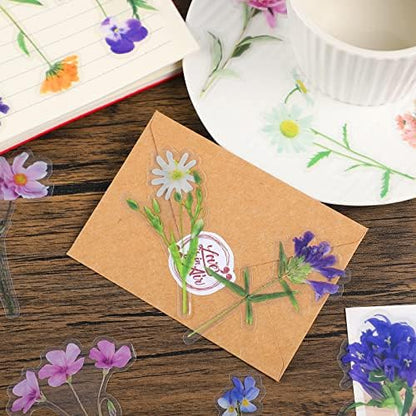 160 Natural Flower Stickers for Scrapbooking, Journals & Card Making - Image 5