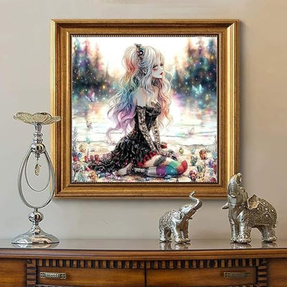 Jiqinsiye Girl Adults Paint by Number Kits,Female Painting by Number Kits on Canvas,Large Color by Numbers Adult Watercolor Gifts for Friends Wall Decor - Image 7