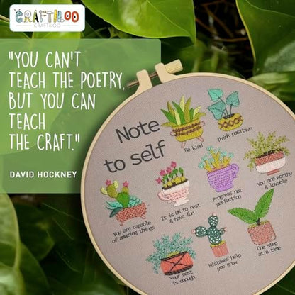 Cactus Embroidery Kits for Adults - Stamped Beginner Hand Embroidery - Image 6