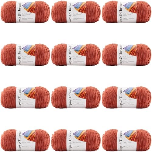 MICHAELS Bulk 12 Pack: Soft Classic™ Solid Yarn by Loops & Threads® by CraftSmart