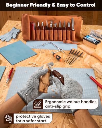 SakerNeo 35PCS Wood Carving Kit Whittling tools Set - Image 6