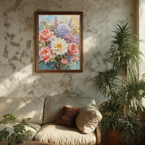 Paint by Numbers Kit for Adults Flowers, Paint by Number for Adults 16x20in - Image 2