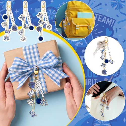 Nosiny 530 Pcs DIY Cheer Charms Keychain Making Kit - Image 6
