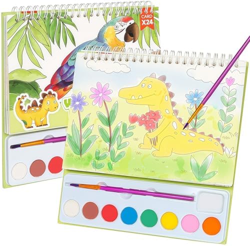 Watercolor Painting Coloring Books Pocket Watercolor Paint Bookmarks by ROOCHKD