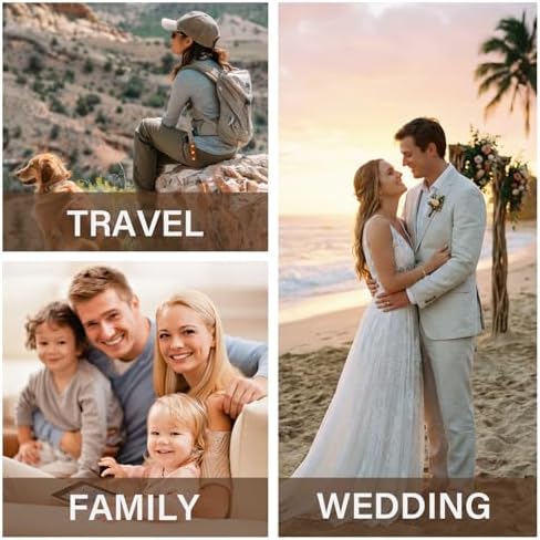 Popotop Photo Album Self Adhesive Scrapbook Album for 4x6 5x7 8x10 Pictures DIY Photo Book as Scrapbooking Supplies Kits, Birthday Gifts for Women Mom Wedding Baby Family Travel - Image 7
