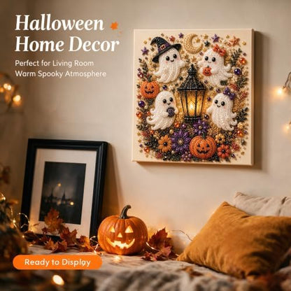 LDLXLHTE Halloween Ghost Pearl Art DIY Kit,Pearl Painting Kits for Adults - Image 3