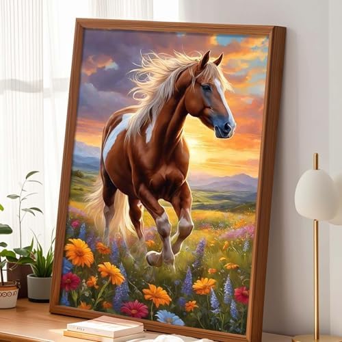 Alptiny Running Horse Paint by Numbers Kit for Adults Beginner, 16x20 Inch - Image 2