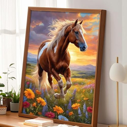 Alptiny Running Horse Paint by Numbers Kit for Adults Beginner, 16x20 Inch - Image 2